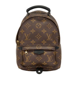 Mini Palm Springs Backpack, Canvas, Monogram, FL0199, S/B/DB, 2*